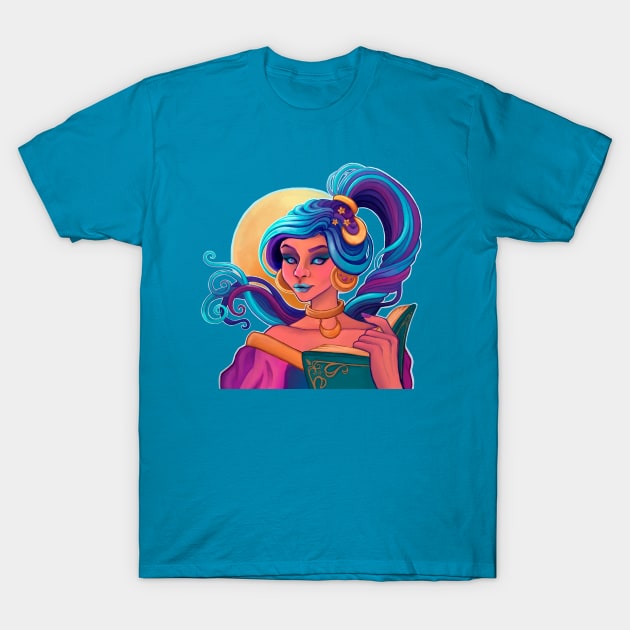 Celestial Witch T-Shirt by AliceQuinn